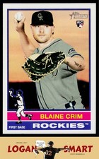 Blaine Crim 2025 Topps Heritage #662 RC Colorado Rockies