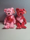 Ty Beanie Baby Retired Set HUG-HUG & KISS-KISS (Vintage 2005) New-Mint