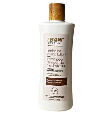 Neu Raw Sugar Feuchtigkeit Lieben Firming Lotion Santal + Koffein - 16 Fl OZ