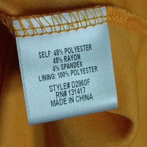 Alya Sundress Size XS Yellow Fully Lined Flared Sleeves Tie Shirred Chest - Picture 12 of 13