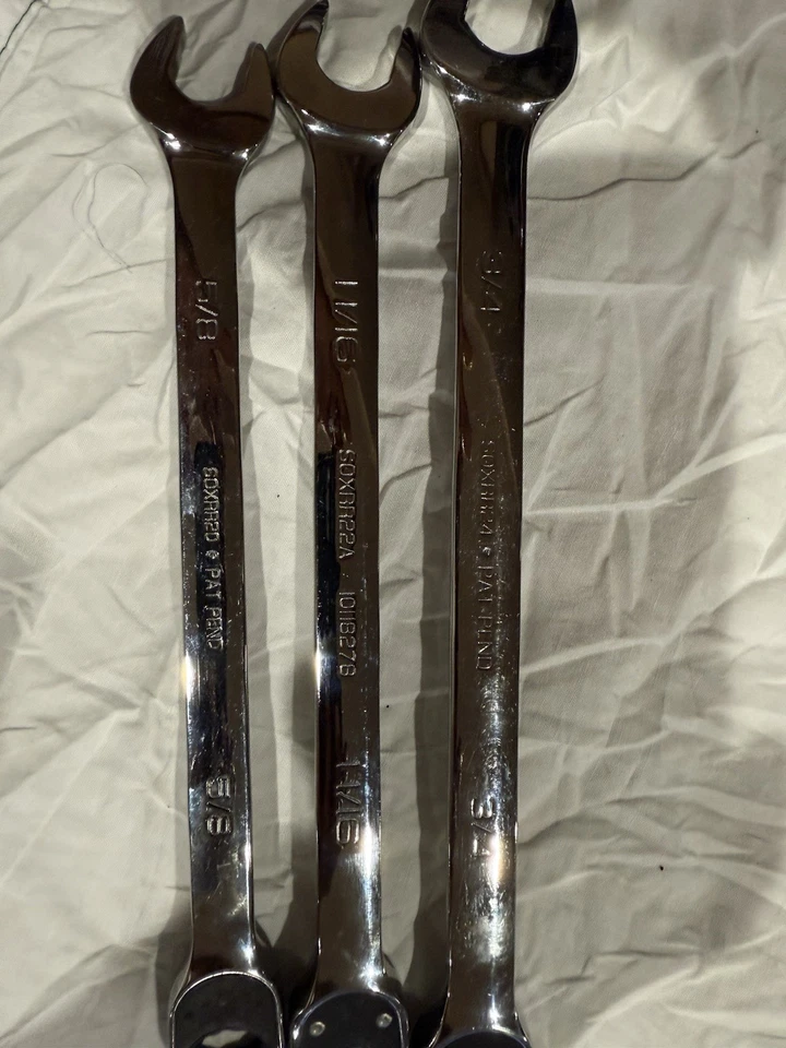Snap On Ratchet Wrench Set Of 3 -3/4,11/16,5/8 - Image 4 of 4