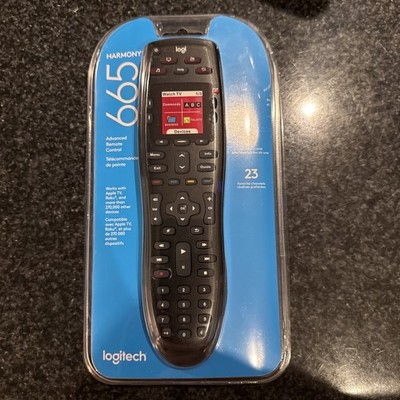  FACTORY SEALED Logitech Harmony 665 Universal Advanced Remote Control Black