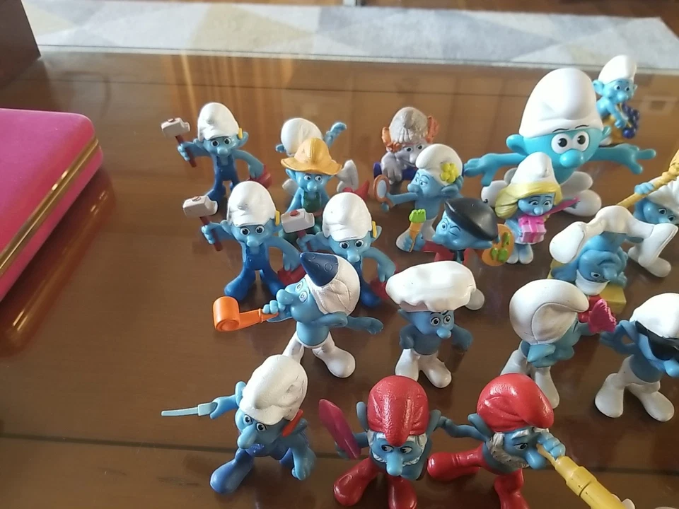 Lote mixto de 46 figuras de PVC SMURF de 2011 McDonald's Peyo + algunas de colección Foto 2 de 4