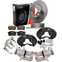 2X Maxgear Bremsscheiben 253Mm BeläGe + Rep-Satz Hinten FüR A3 8P Leon Golf 5 6