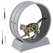 Cat Exercise Wheel 30inch for Indoor Cats, Safety Cat Treadmill Running Wheel