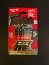 MILWAUKEE 3-Pk Nitrus Carbide EXTREME MATERIALS Oscillating Blades 49-25-1573