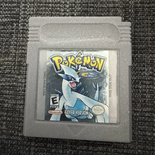 Pokemon Silver Nintendo Game Boy Color Authentic Tested Working Battery GBC