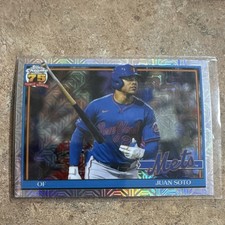NY Mets Lot Juan Soto Mojo Refractors /Lindor /Alvarez Pk/PZ+ RC Tong Chrome 75