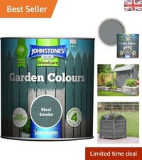 Image of Johnstone’s Steel Smoke Exterior Wood Paint - Fade Resistant & Quick Drying