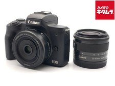CANON EOS KISS M DOUBLE LENS KIT BLACK -EXC- 5701