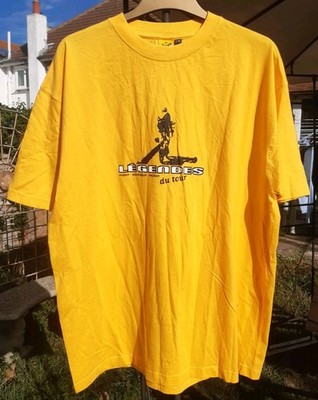 Vintage Legendes Du Tour ''Respect'' Le Tour De France gelbes T-Shirt - L / XL