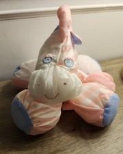VTG 1991 Fisher Price Puffalump Pink Stripe Pony Horse Zebra Plush 1381