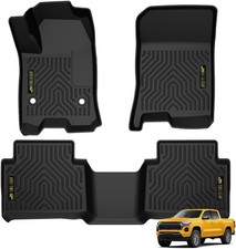Car Floor Mats Cargo Liners Compatible with Chevy Colorado Crew Cab 2023 2024,