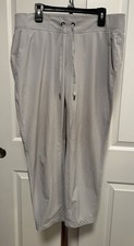 Athleta Women  s Light gray Pant Lightweight Travel Pants 54023 Leggings Pockets