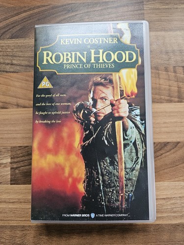 Used Robin Hood Prince of Thieves, with Kevin Costner, VHS Video