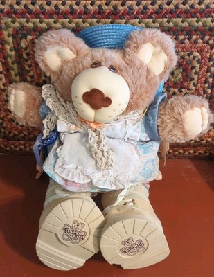Vintage Furskins HATTIE Teddy Bear 1985 Plush 23'' T XAVIER ROBERTS Original Tag