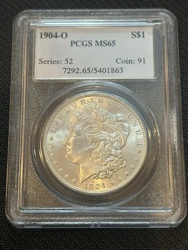 1904-O Morgan Silver Dollar MS65 PCGS