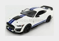 Maisto 31452W Ford Usa Mustang Shelby GT500 Coupe 2020 Weiß Blau 1/18