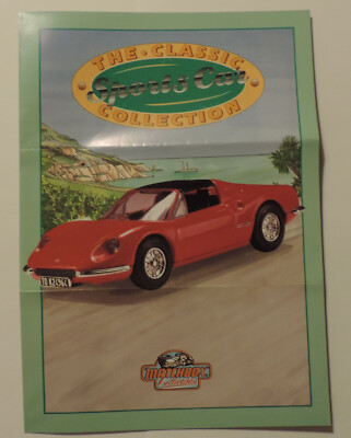 Matchbox Collectibles Flyer / Prospekt ''The Classic Sports Car Collection'' mint