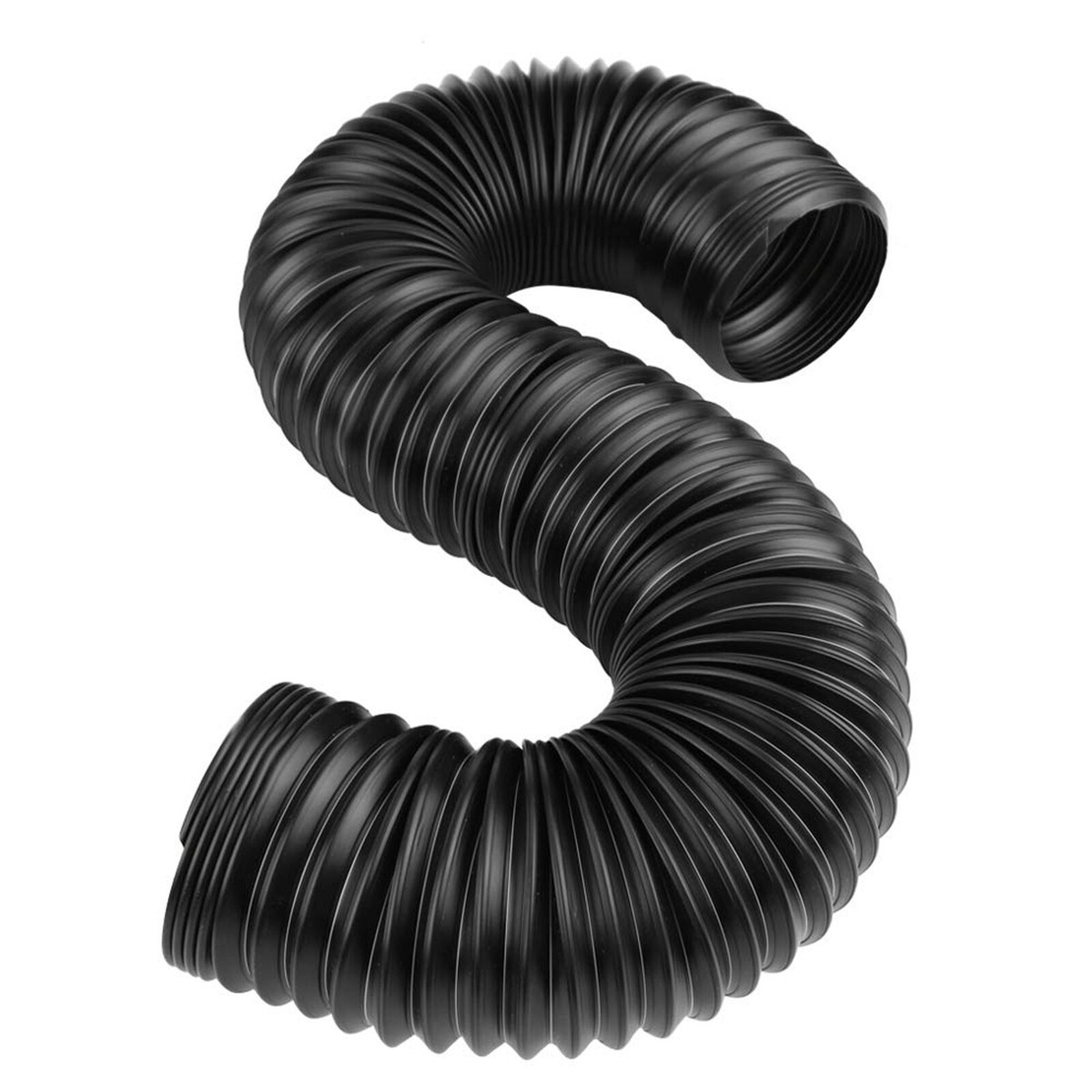 1m Flexible Black Cold Air Intake Hose – 80mm OD, 75mm ID, Universal Ducting Pipe