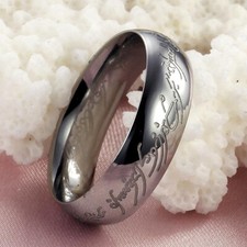 Damen Herren Ring Edelstahl