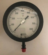 Weksler Royal Gauge 4-1/2" 0/800 PSI 1/4 NPT Bottom Mount - 2 gauges