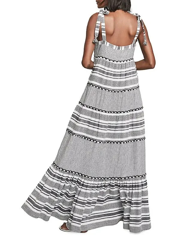 NWT - Veronica Beard 'Quartz' Striped Cotton Maxi Dress