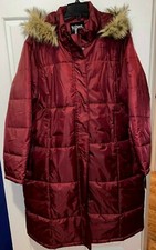 Nwt Womens Totes Burgundy Red Parka Coat Size Xxl