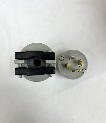 6402, ARROW HART, LOCKING PLUG, 20A 125/250V 3P 4W GRD, CORD DIA: 625''- 1 156''
