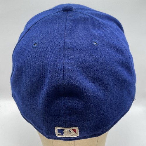 Texas Rangers Hat Cap New Era Fitted Sz 7 5/8 Blue Button 59FIFTY Pre Owned - Picture 4 of 15
