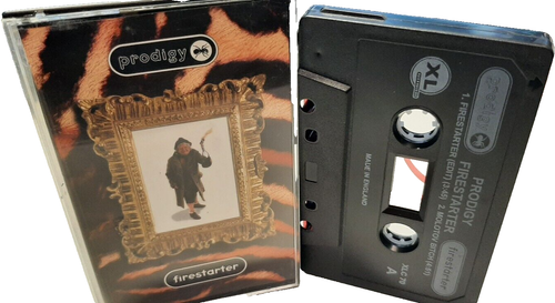 PRODIGY ~FIRESTARTER ON SINGLE CASSETTE TAPE 1996 Rare