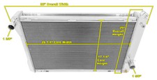 Sz Champion 3 Row Radiator For 1982-1992 Pontiac Firebird Trans Am Manual