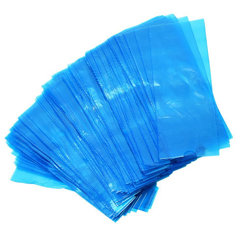 Einweg-Tattoo Clip Cord Hüllen – 5 Cm X 250 M Rolle, Blau, Für Tattoo-Maschinen