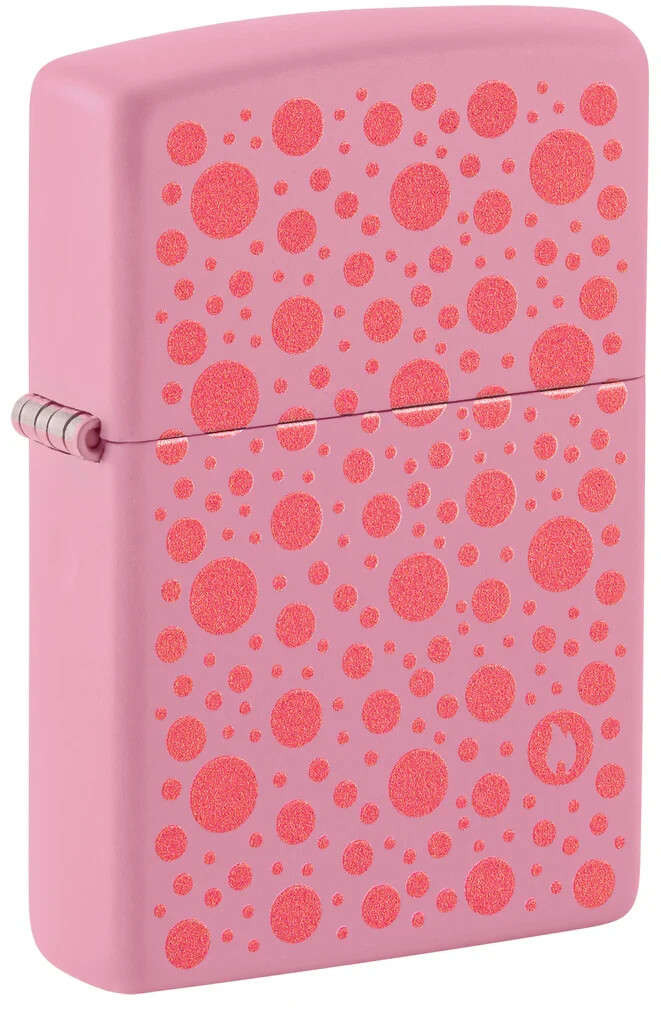 Zippo 46170, Zippo Polka Dots Design, Pink Matte Finish