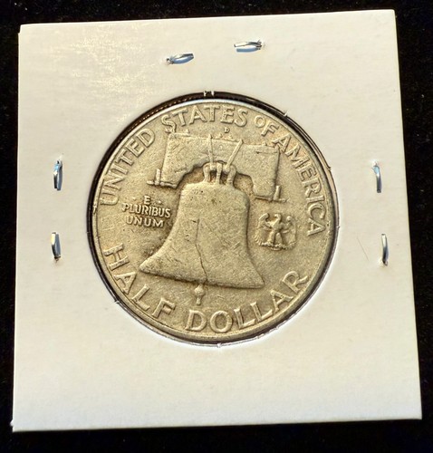 1957-D Franklin Half Dollar - 90% Silver - Denver Mint - Picture 2 of 2