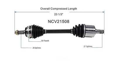 GM-150 本物 CV Axle Assembly-New CV Axle GSP NCV21508 | eBay