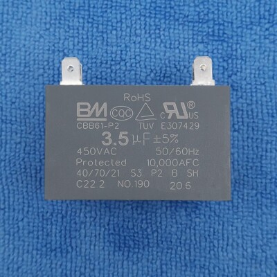 1pc 3.5 mfd 450V CBB61 AC Capacitor 4-Terminal for HVAC/Fan Motor