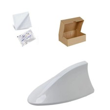 Car Shark Fin Antenna Roof Radio AM/FM Fits Subaru White