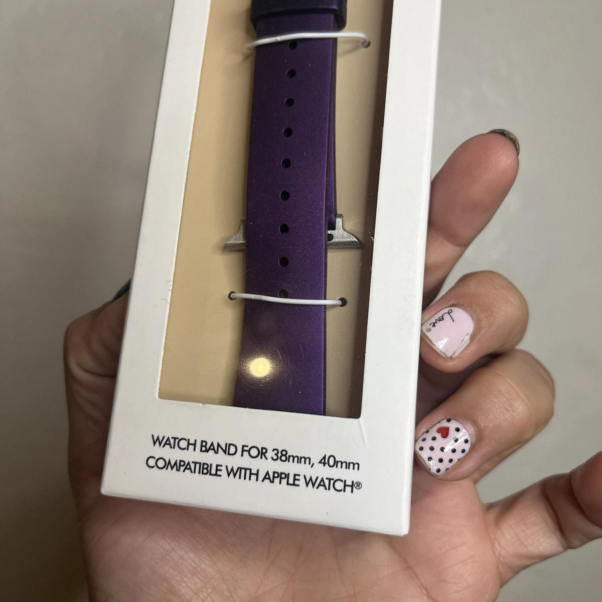 REBECCA MINKOFF 20mm Silicone Watch Strap purple