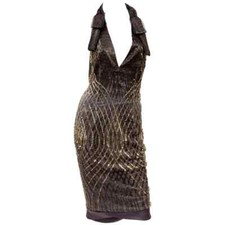F/W 2005 Vintage GUCCI Sequin Embellished Dress by Alessandra Facchinetti