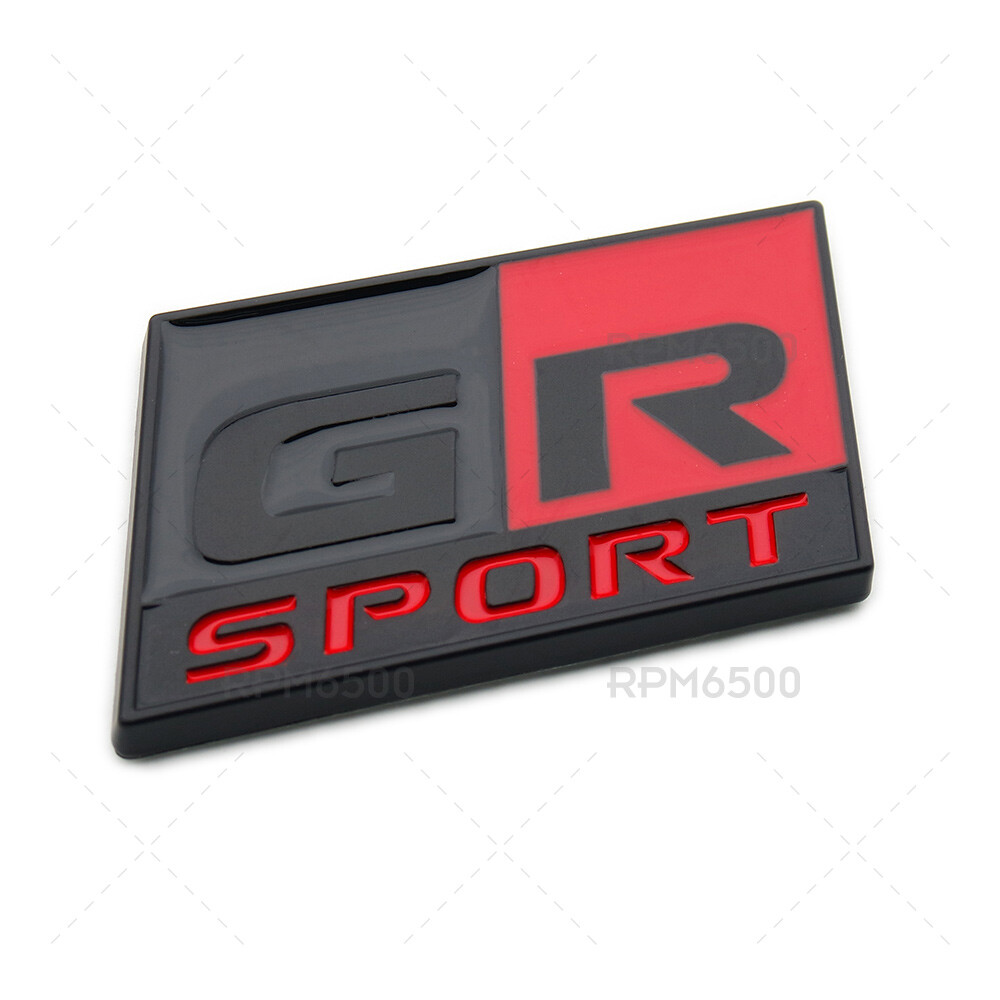 For Toyota GR Sport Letter Front Grille Bumper Emblem Badge Logo