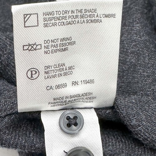 Report Collection Mens Soft Touch Flannel Charcoal Grey L/S Button Shirt SM NWT - Picture 7 of 9