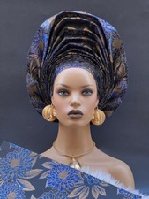 Adejoke African Headtie Auto Gele, Headgear.