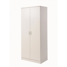 TAD | Rio Costa White 2 Door Double Wardrobe Bedroom Furniture Storage
