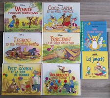Lot de 8 livres Winnie Ourson Coco Lapin Tigrou Bouriquet Porcinet Petit Gourou