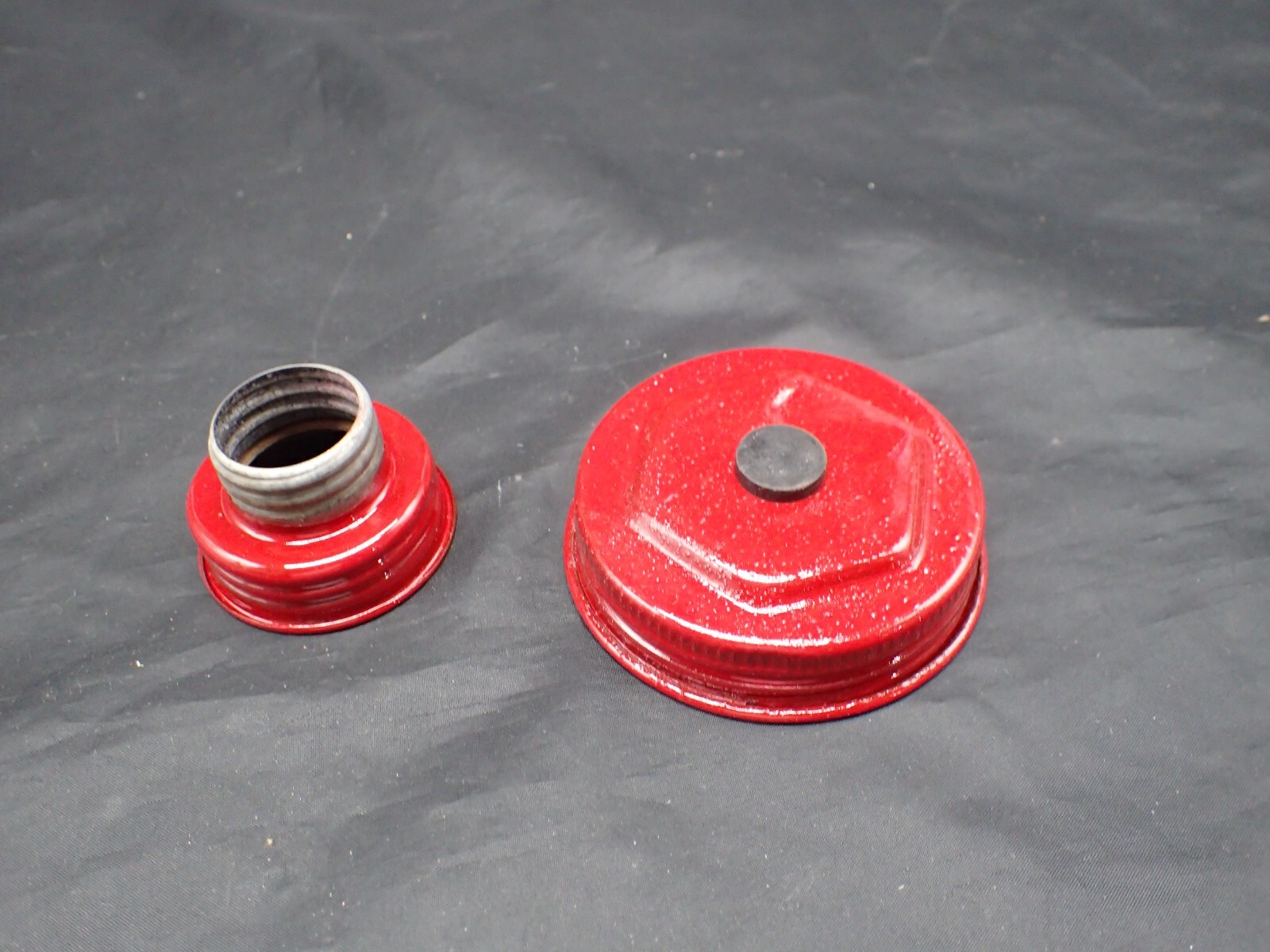 Vintage EAGLE Metal Gas Can CAP Set 2 1/2" 1 1/2" NEW Rubber Vent 9 eBay