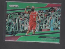 JAMES HARDEN 2018-19 PANINI PRIZM GET HYPED GREEN PRIZMS CARD #7