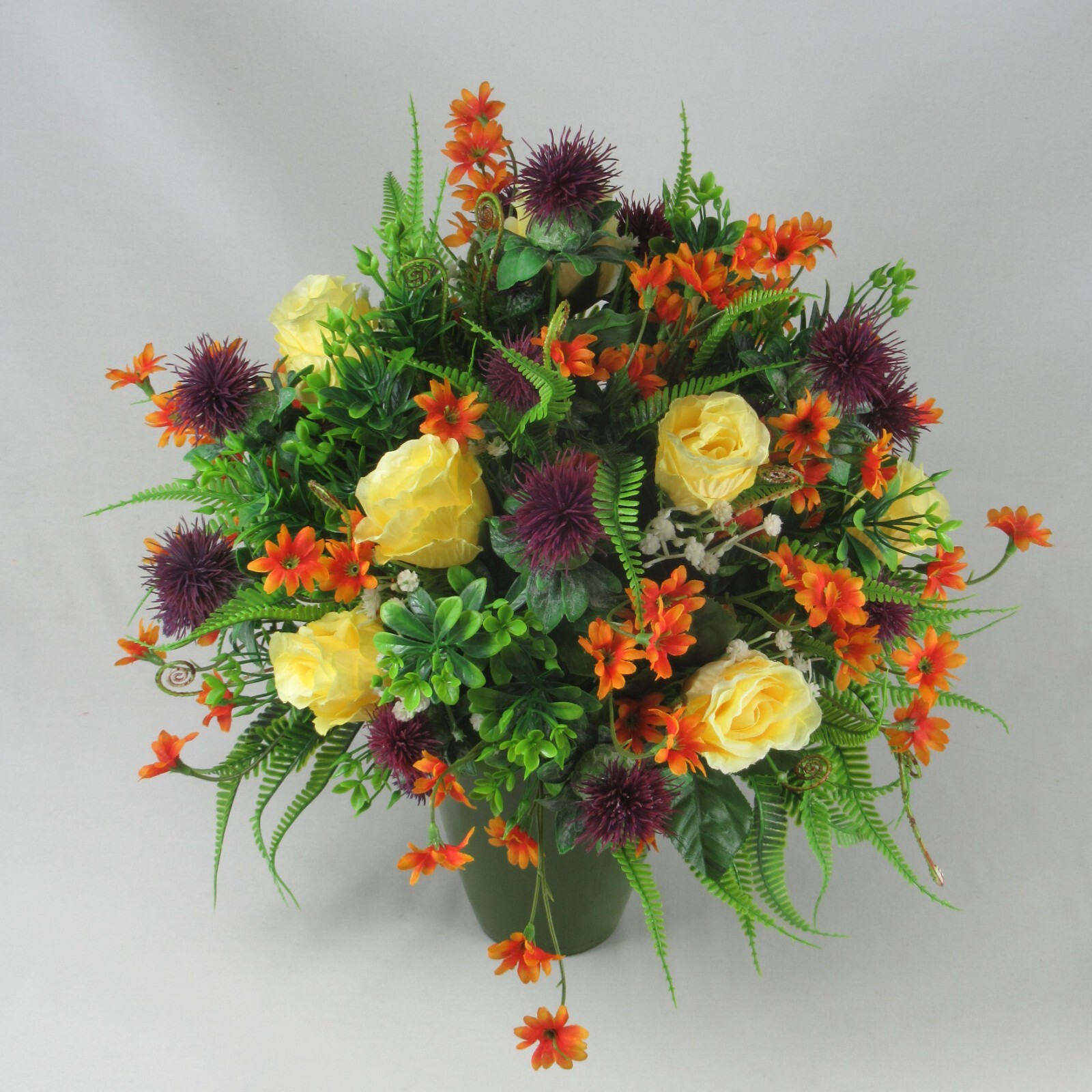 Artificial Flowers In Vase Fake Faux Flowers In Vase arrangement large