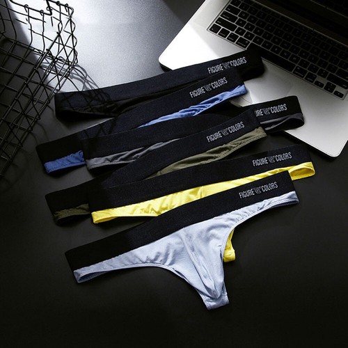 Slip Sexy Da Uomo Perizoma Bikini Intimo Tasca Posteriore Mutandine Costume ☆ - Foto 3 di 28