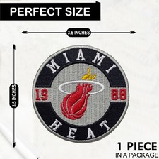 Miami Heat NBA Basketball Team Logo Iron On Patch-Sew Patch-Embroidered Patch